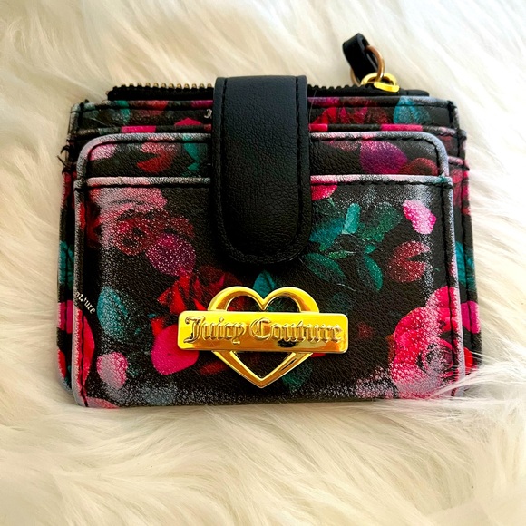 Juicy Couture Handbags - Host pick Juicy Couture Wallet Black Floral